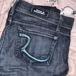 Vintage Y2k Rock & Republic Women’s Jeans sz 26 stretch dark denim